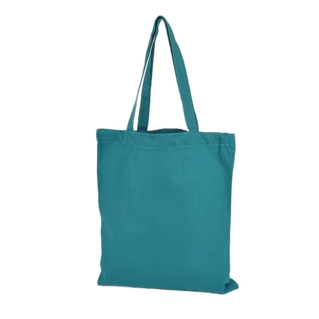 sac fourre-tout en toile vierge, sac à bandoulière uni, sac de courses minimaliste pour usage quotidien, organisation d'articles de magasin et trajets quotidiens