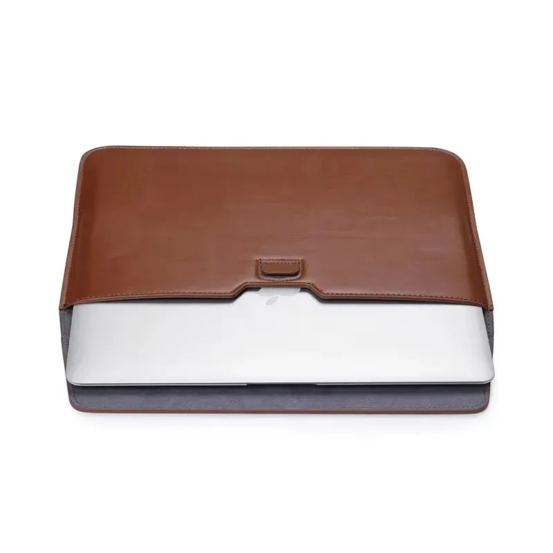 housse pour ordinateur portable avec initiales personnalisées gratuites pour macbook air 13, 13.3, 15.4, retina, unisexe, enveloppe en cuir, pochette pour ordinateur portable