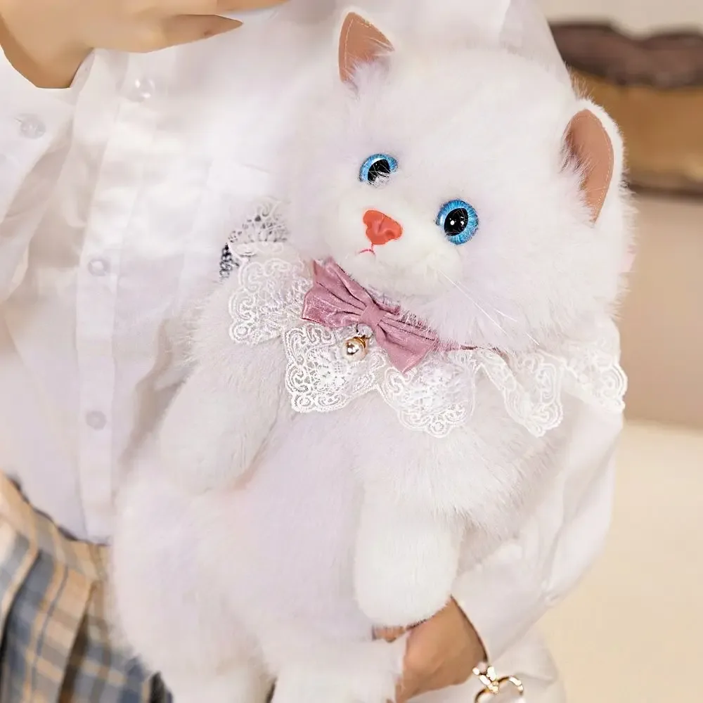 sac à dos super réaliste pour chat, simulation de marionnette, animaux en peluche mignons, sacs d'école pour chat, sac de rangement de voyage pour animaux de dessin animé