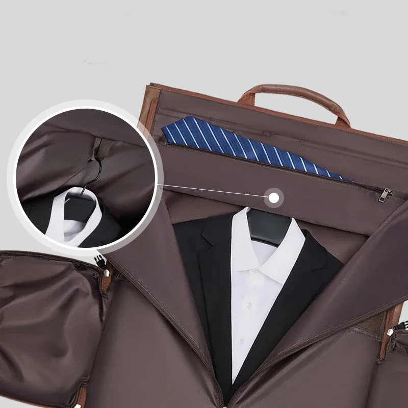 nouveau sac de rangement pliable en cuir souple pour costumes, pour femmes et hommes, sac de voyage de fitness à grande capacité, design tendance