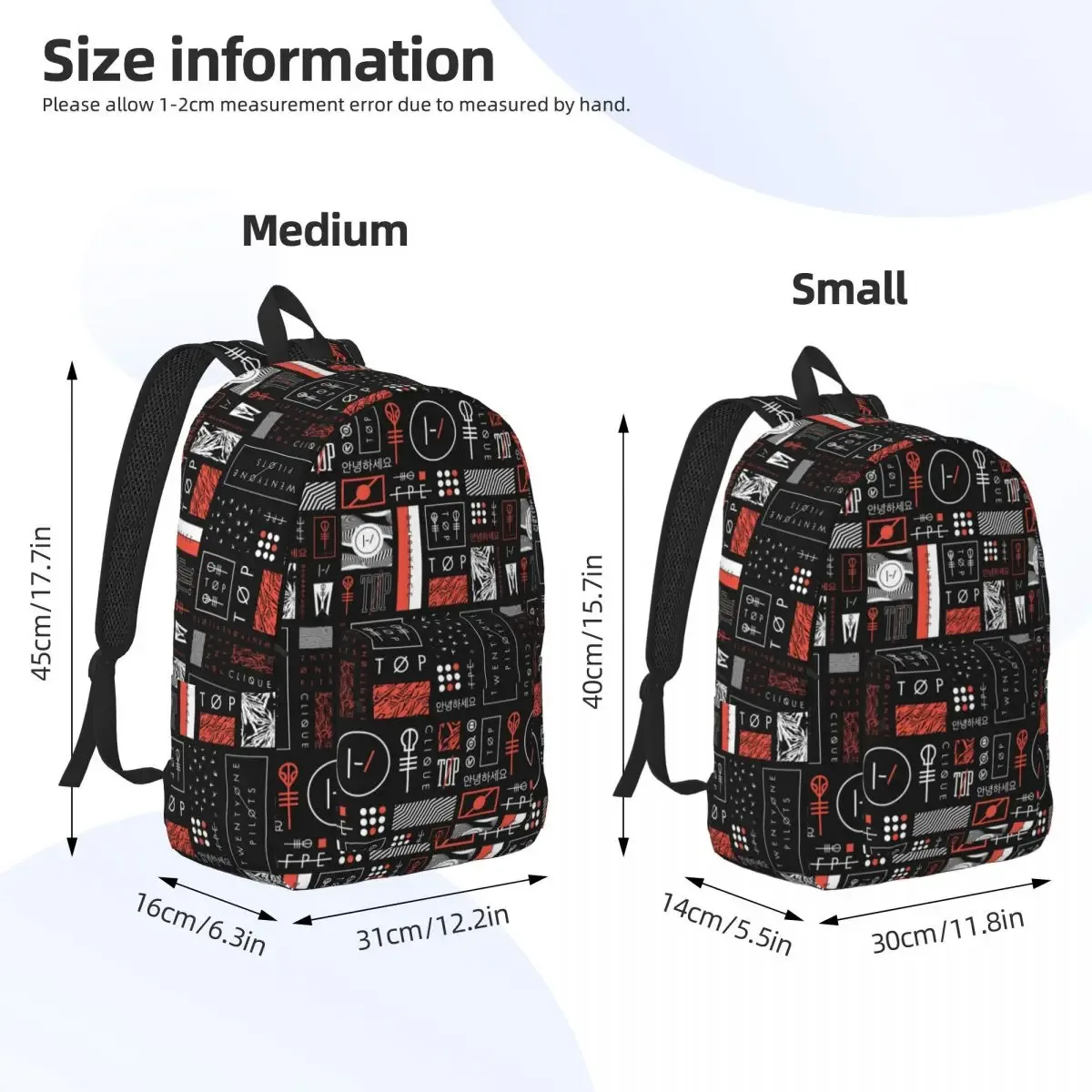 sacs à dos personnalisés en toile du groupe t-twentys one p-pilots, pour femmes et hommes, cartable pour étudiants, convient aux sacs pour ordinateur portable de 15 pouces, nouvelle collection