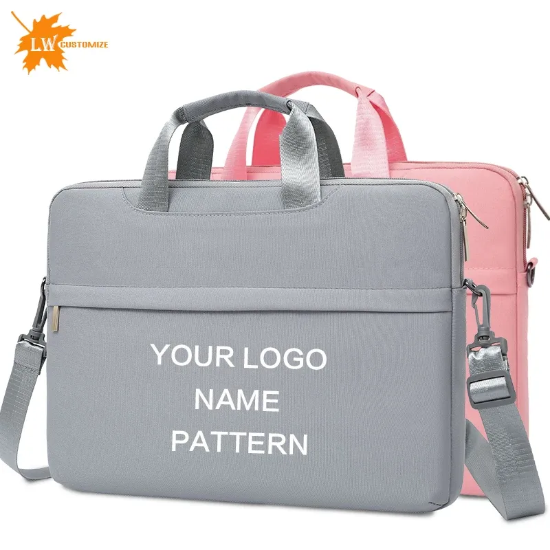 sac pour ordinateur portable personnalisé avec logo 13/14/15 pouces, étui de protection pour ordinateur, sac d