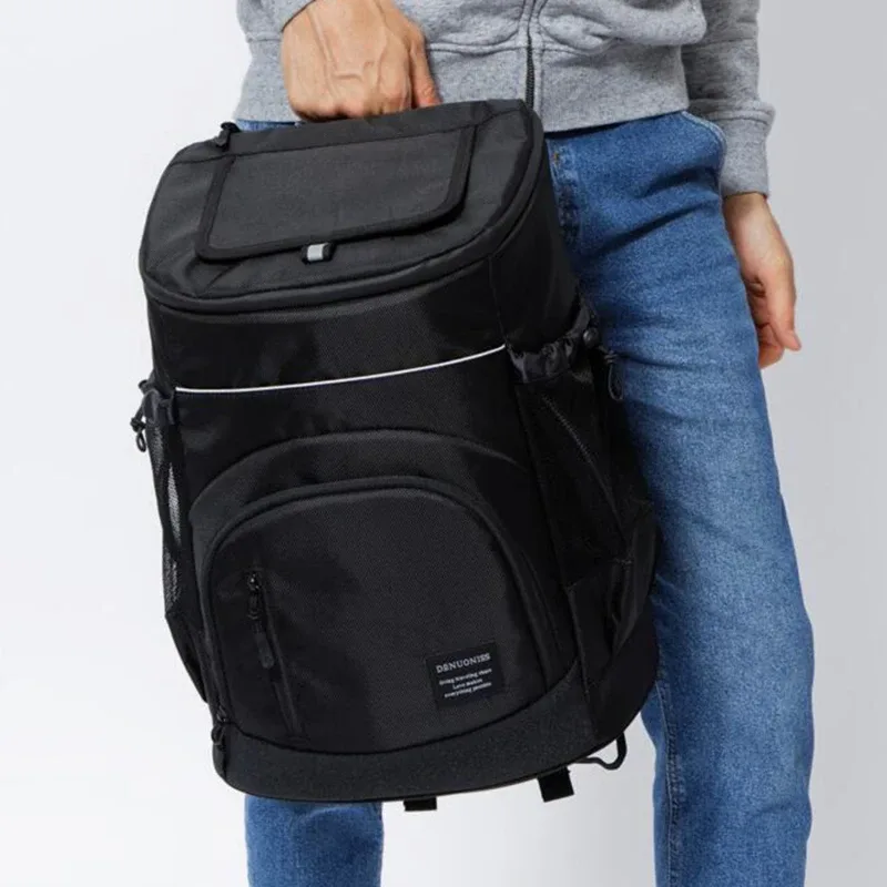 sac à dos isotherme souple pour réfrigérateur, réfrigérateur isotherme thermique, voyage en plein air, plage, bière glacée, 30l