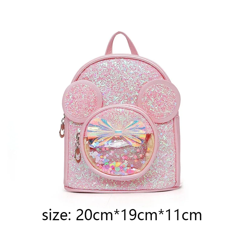sac à dos mini tendance avec nœud papillon, sac de poitrine à sequins, sac à main en cuir pu avec pompon, sac à bandoulière