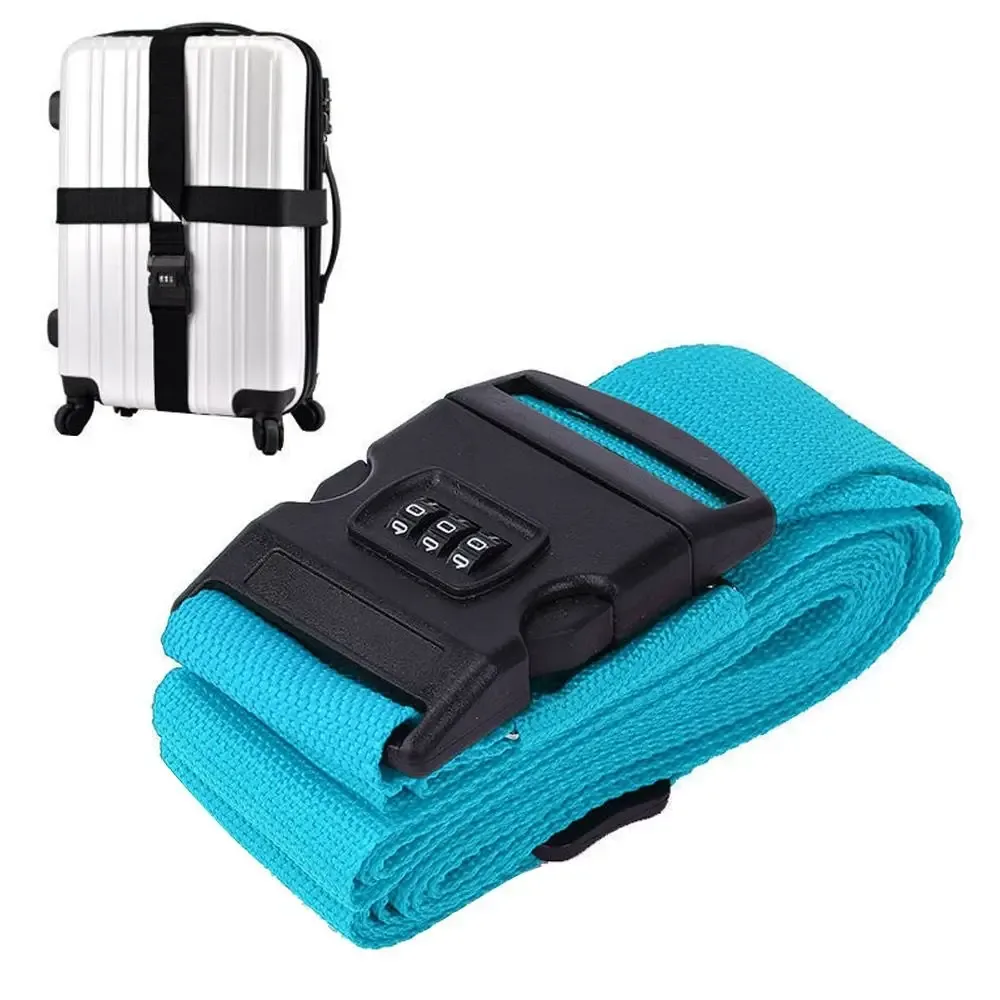 sangle de bagage réglable antivol, ceinture de groupage, accessoire de valise de voyage, sangle croisée, ceinture d'emballage, 1 pièce