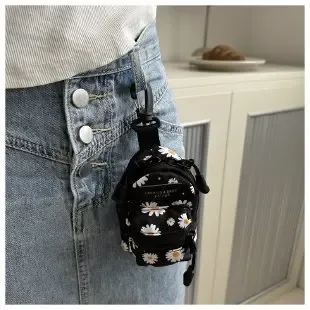 petit sac pour femmes, mini rouge à lèvres, écouteurs, tendance, pendentif, design de niche simple, sac à bandoulière en tissu
