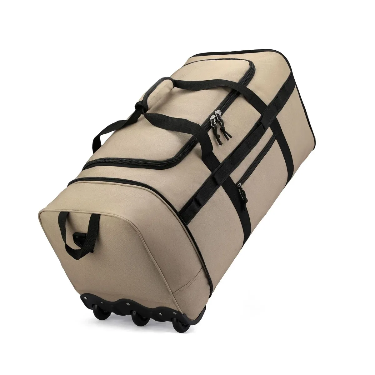 sac de voyage pliable et extensible, bagage portable de grande capacité, sac à bandoulière à roulettes unisexe pour les voyages