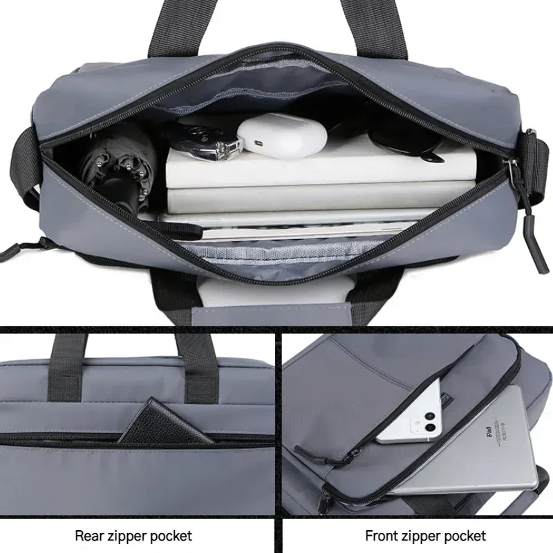 nouveau sac à bandoulière horizontal de grande capacité pour hommes sac de messager porte-documents multifonctionnel simple sac à main de livre a4 sac d'affaires 가
