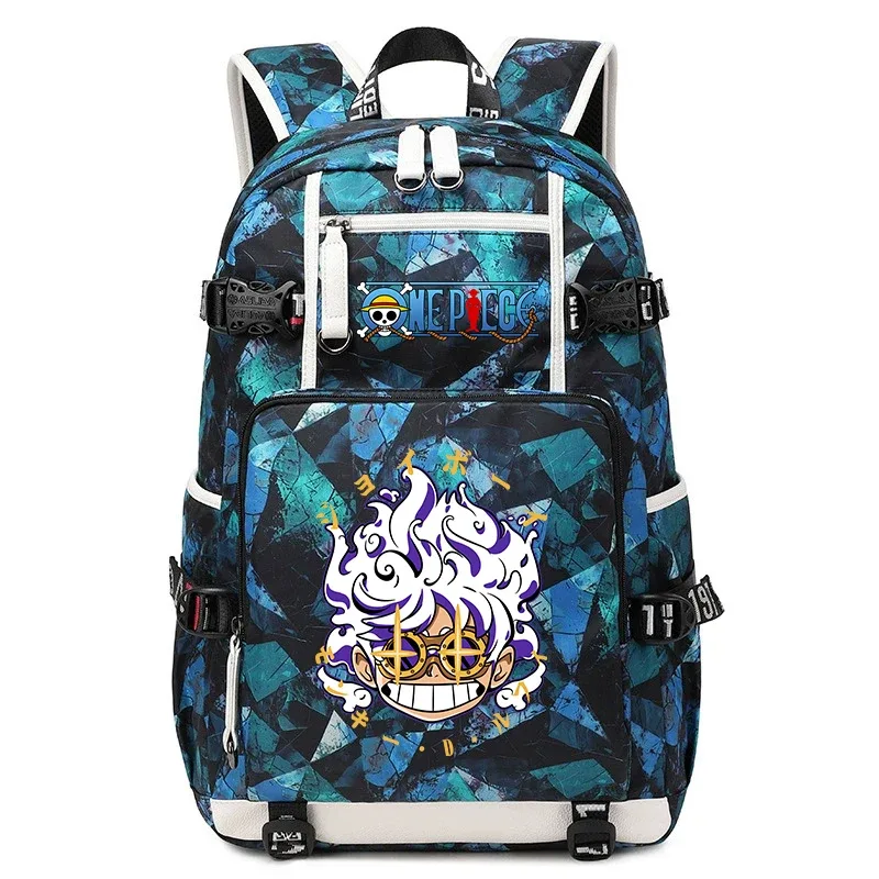 sac à dos d'école décontracté imprimé anime luffy, grande capacité, sac à livres pour garçons et filles, voyage, sport