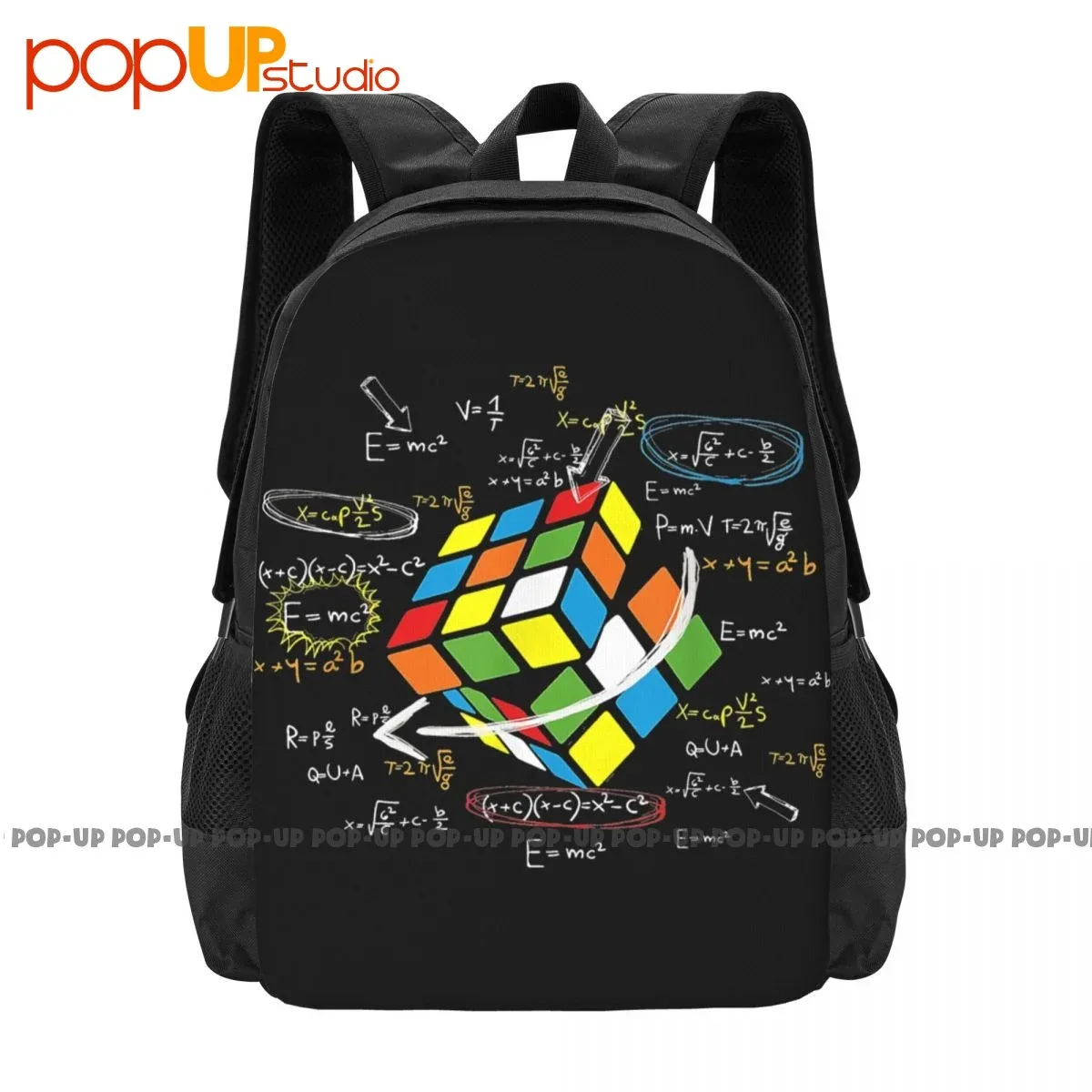 sac à dos complet grande capacité pour les amateurs de mathématiques et de rubik's cube