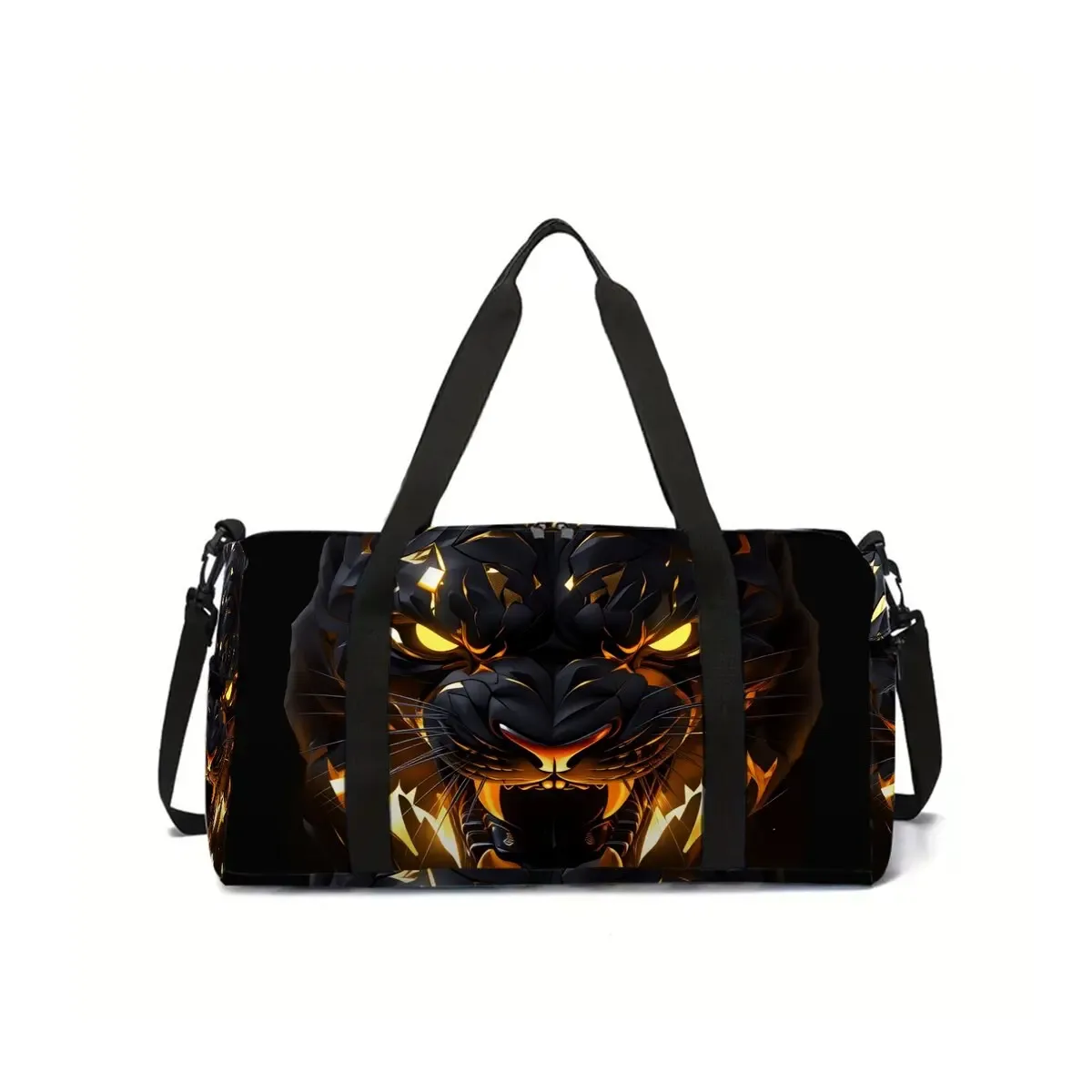 sac de voyage grande capacité léopard tigre pour garçons et filles – meilleurs cadeaux – sac de sport de voyage 2d dessin animé pour enfants
