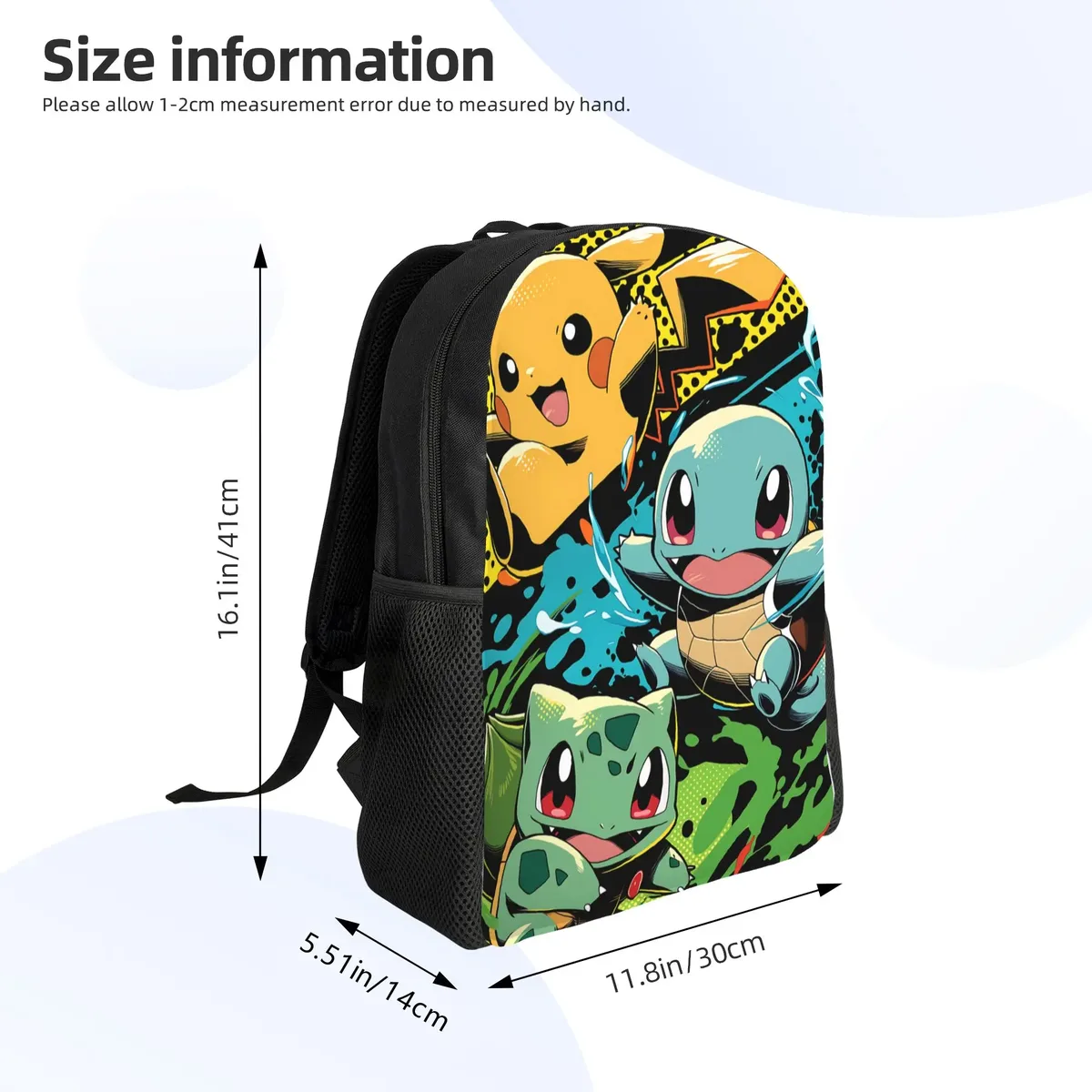 sac à dos vert pour le nouvel an scolaire, sac à dos de camping pokemon pour cadeaux, nouvelle année scolaire