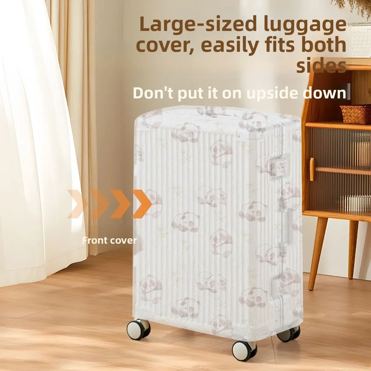 Housse anti-poussière pour bagages, universelle tout compris, housse de protection jetable en tissu Non tissé pour valise de voyage, housse de pluie