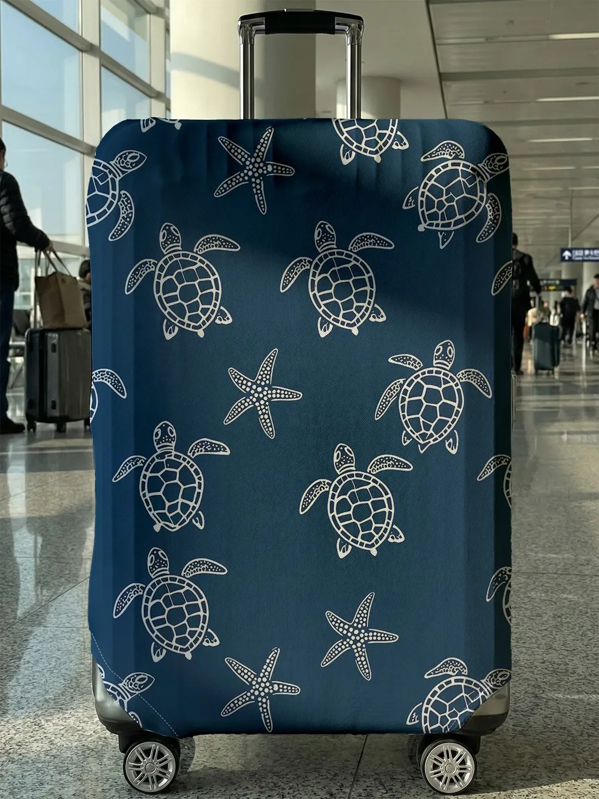 housse de protection pour bagages turtle starfish, adaptée aux bagages de 18 à 32 pouces, protège-poignées de bagages, accessoires de voyage