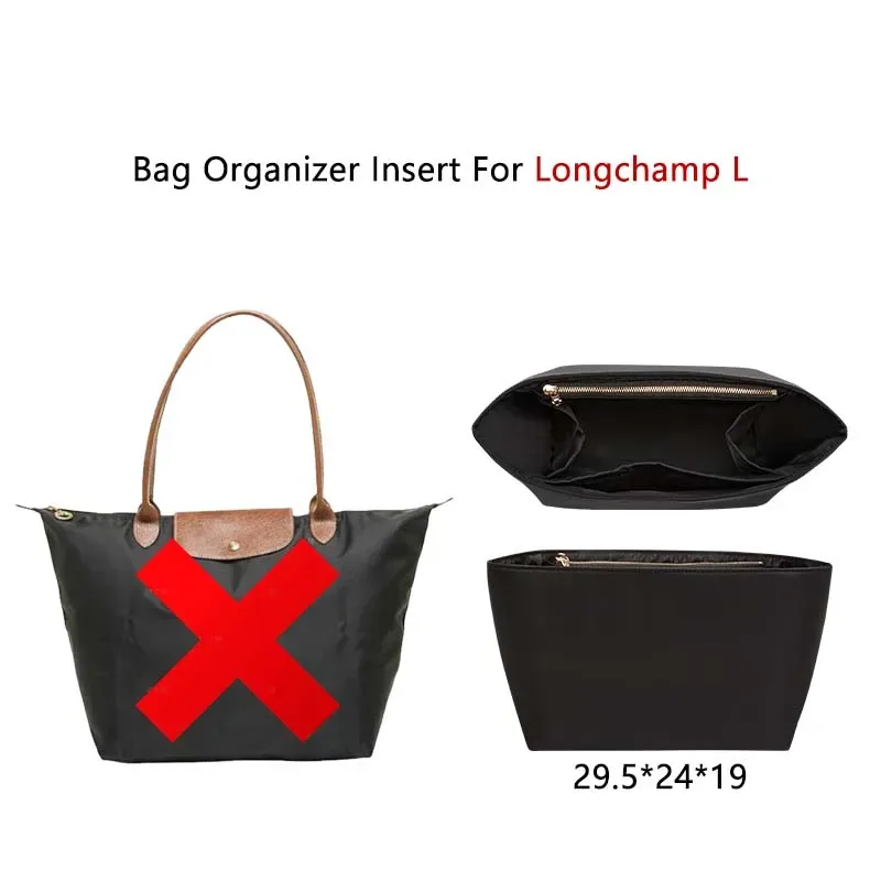 insert organisateur de sac pour sac longchamp, matériau en nylon, support de sac super résistant, accessoires de sac à main