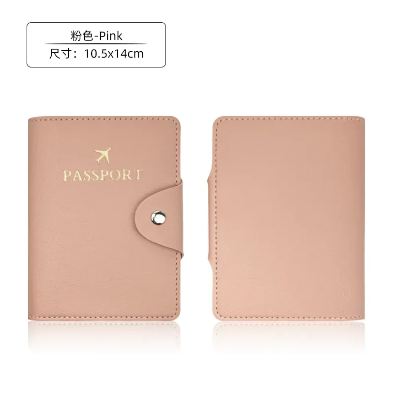 nouvel étui de passeport en cuir pu, porte-documents de voyage pour femmes et hommes
