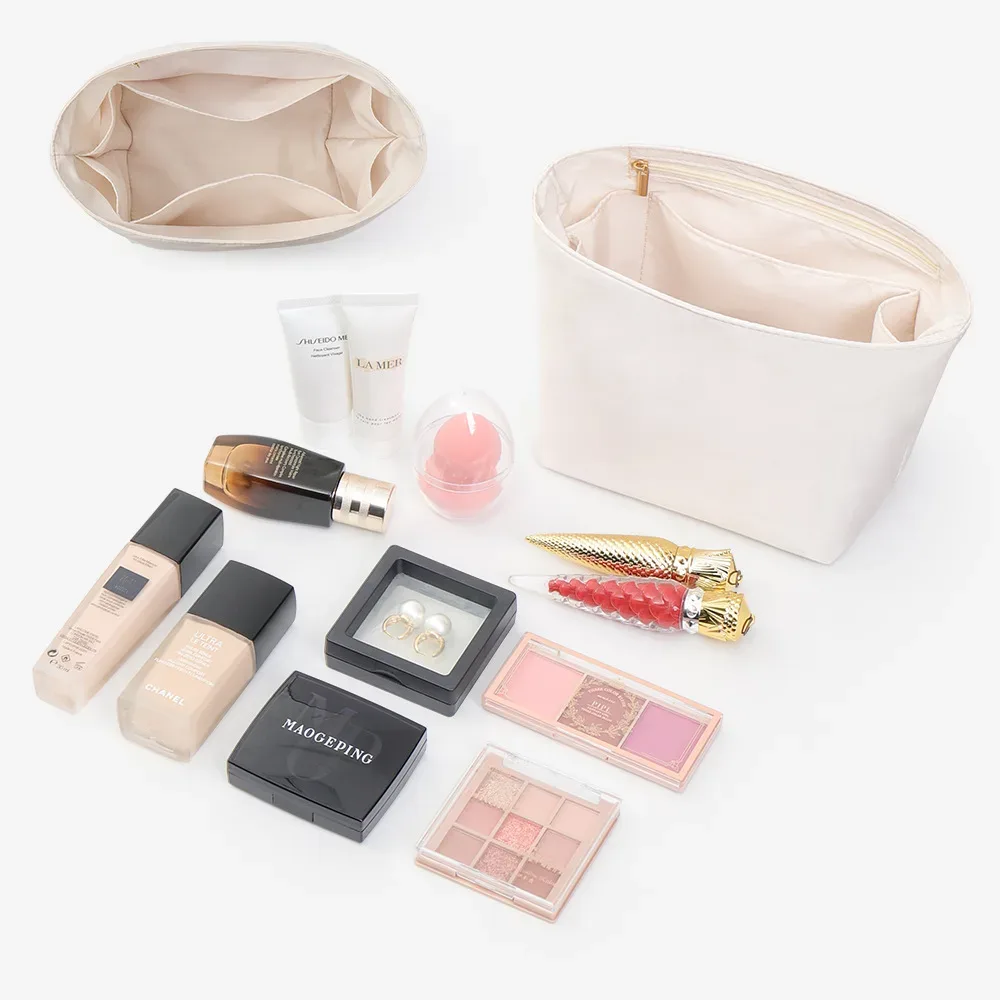 organisateur de sac en nylon pour h picotin18 22, organiseur de sac à main pour maquillage, sac intérieur de voyage, sacs cosmétiques portables