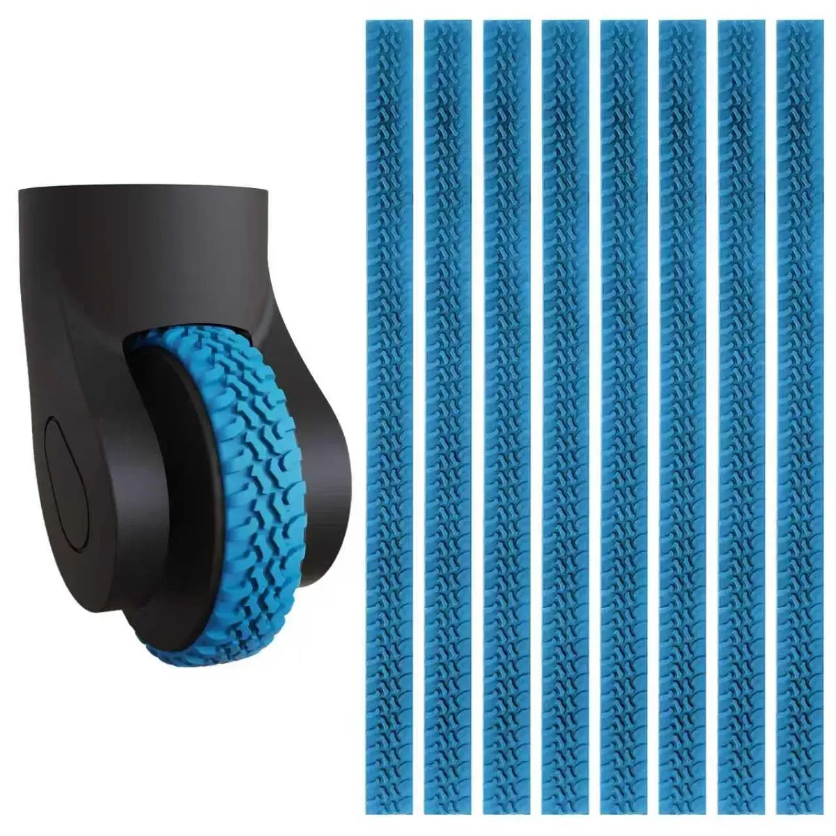 autocollants de protection de roues de bagages, couverture de roues de valise, réduit le bruit, accessoires de manchon de roues