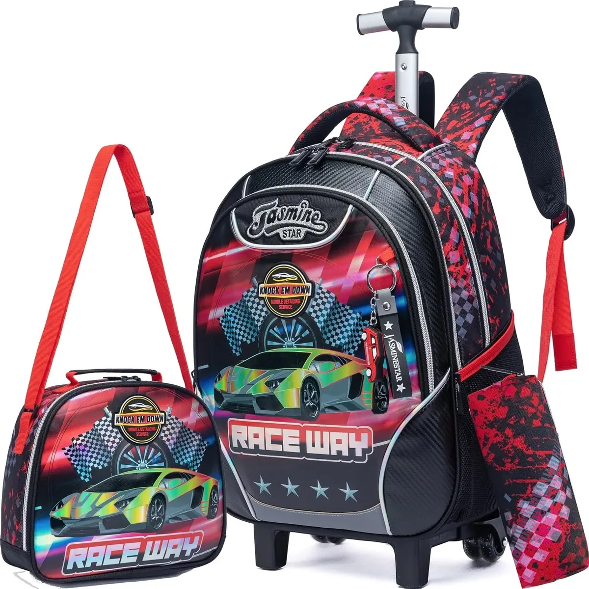 sac à dos à roulettes licorne pour filles et enfants, sac d'école à roulettes, bagage de voyage, cadeau mignon pour élèves du primaire, sac à roulettes