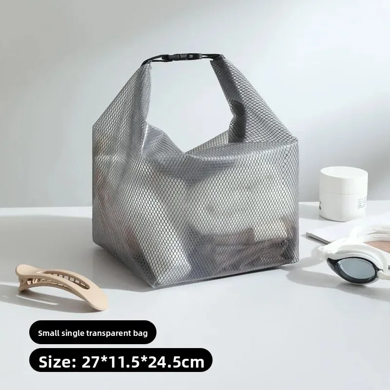 sac de plage de natation en plein air, étanche, séparation sèche et humide, sac de rangement de grande capacité, sac à bandoulière simple pour articles de toilette de plage