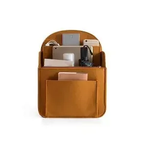 organisateur de sac à dos en feutre multi-poches, insert de sac, pochette zippée, pour ordinateur portable, voyage, université, couches, femmes, navetteuses
