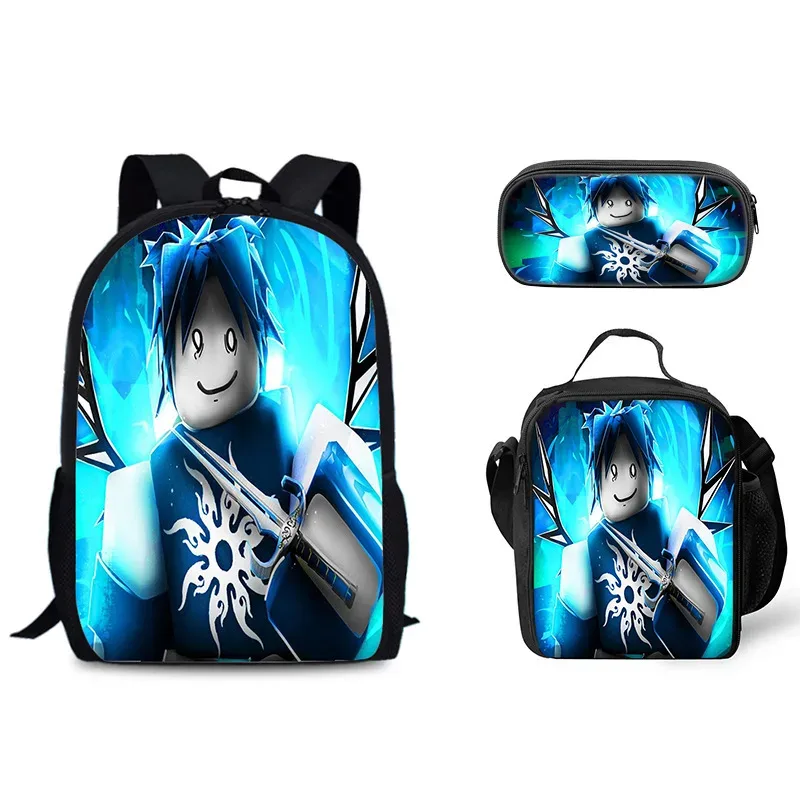 3 pièces ensemble forsaken gubby sac à dos pour les étudiants livre sac luch sac étui pécial forsaken gubby sac à bandoulière enfants cadeaux de noël