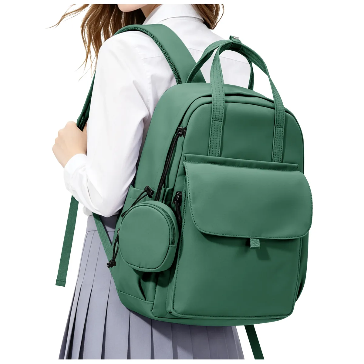 sac à dos décontracté, sac à dos scolaire essentiel pour les adolescents, sac à dos antivol de grande capacité avec pochette pour cartes
