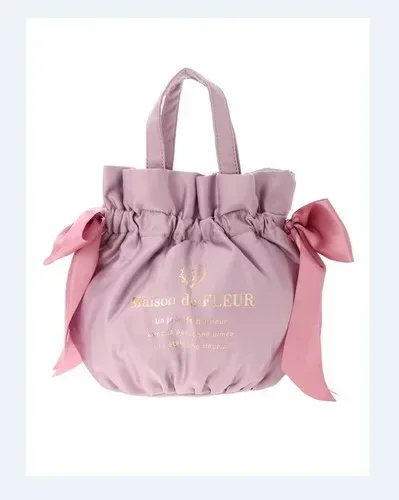 sac à main double face de style japonais pour filles, sac à bandoulière, nœud en satin, proximité, doux, mignon, initié, portable, dames, nouveau