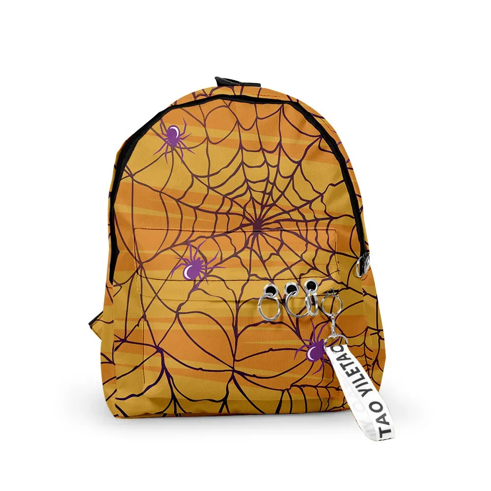 sacs à dos en toile d'araignée pour halloween, chauves-souris, sacs de voyage de randonnée college mignons kawaii, sac à dos scolaire pour étudiant, sac à dos pour garçon, fille, femme, homme, ordinateur portable