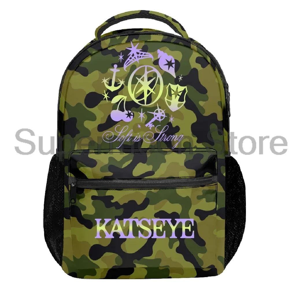 kpop katseye soft is strong sac à dos 2025 beau chaos tour femmes hommes sac à dos sac de voyage décontracté unisexe sac à dos en plein air