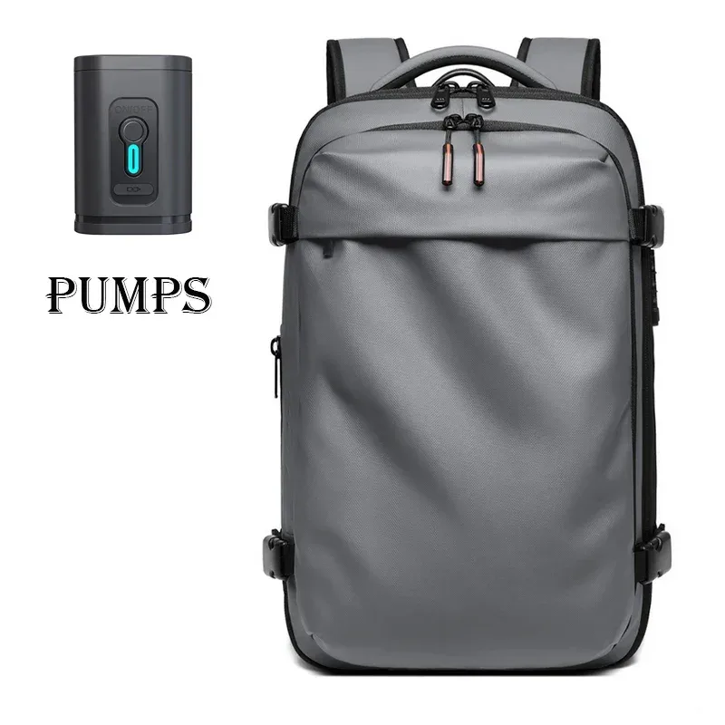sac à dos de voyage pour hommes, sac à dos pour ordinateur portable avec compression sous vide, 17 pouces, grande capacité, sac à dos scolaire, sac à dos de randonnée, sac à dos d'affaires