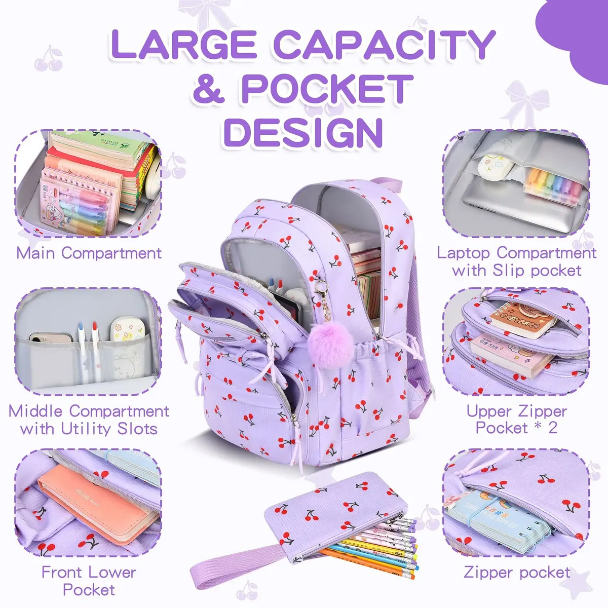 sac à dos quotidien de style coréen pour femmes, sac à dos de voyage en tissu nylon imperméable, sac d'école pour filles, sacs décontractés pour adolescents