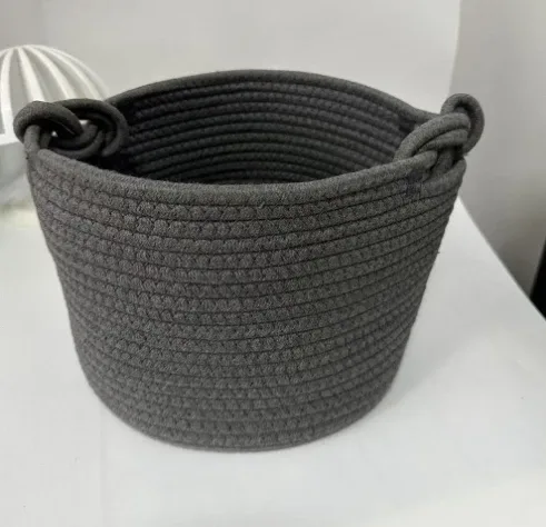 panier personnalisé pour bébé, corde brodée en coton, cadeaux pour nouveau-né, sac de rangement pour cadeau de réception-cadeau pour bébé, organisateur de jouets pour enfants