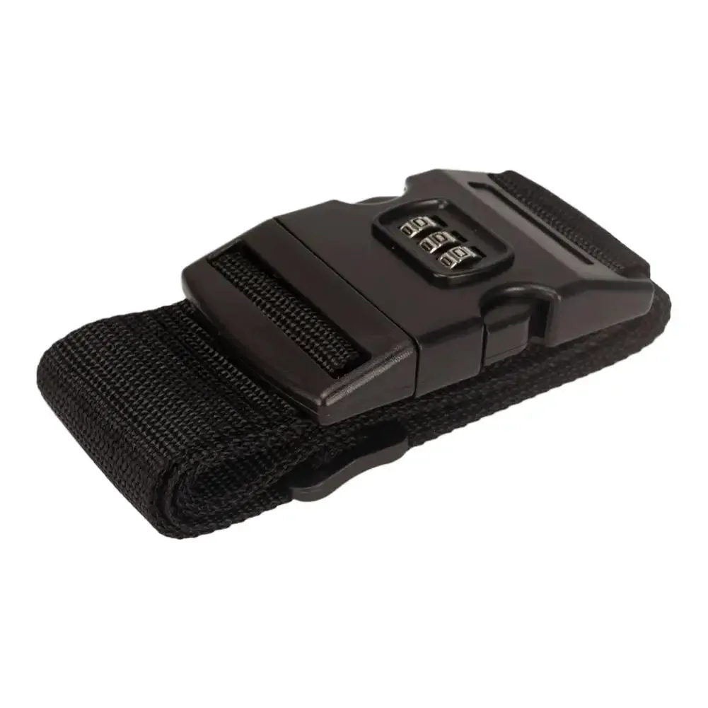sangle de bagage réglable avec verrouillage sécurisé, ceinture de fixation en nylon durable pour valise, accessoires de voyage