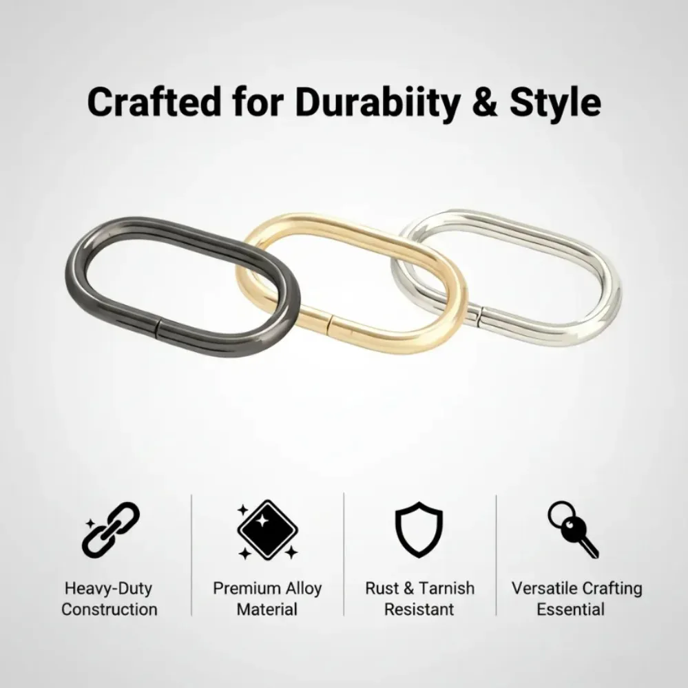 anneaux ovales en métal pour boucles de ceinture, 10 à 100 pièces, anneaux en o non soudés pour sac à dos, bracelet de montre, collier de chien, accessoires en sangle de cuir