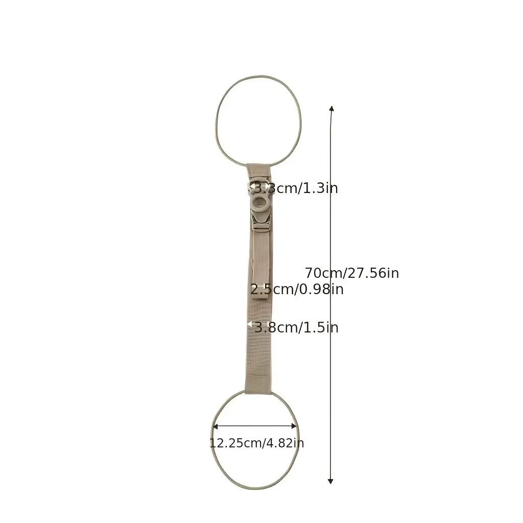sangle de bagage réglable 2-en-1 avec boucle et verrouillage à dégagement rapide, légère et facile à utiliser, adaptée aux sacs à dos et aux costumes.