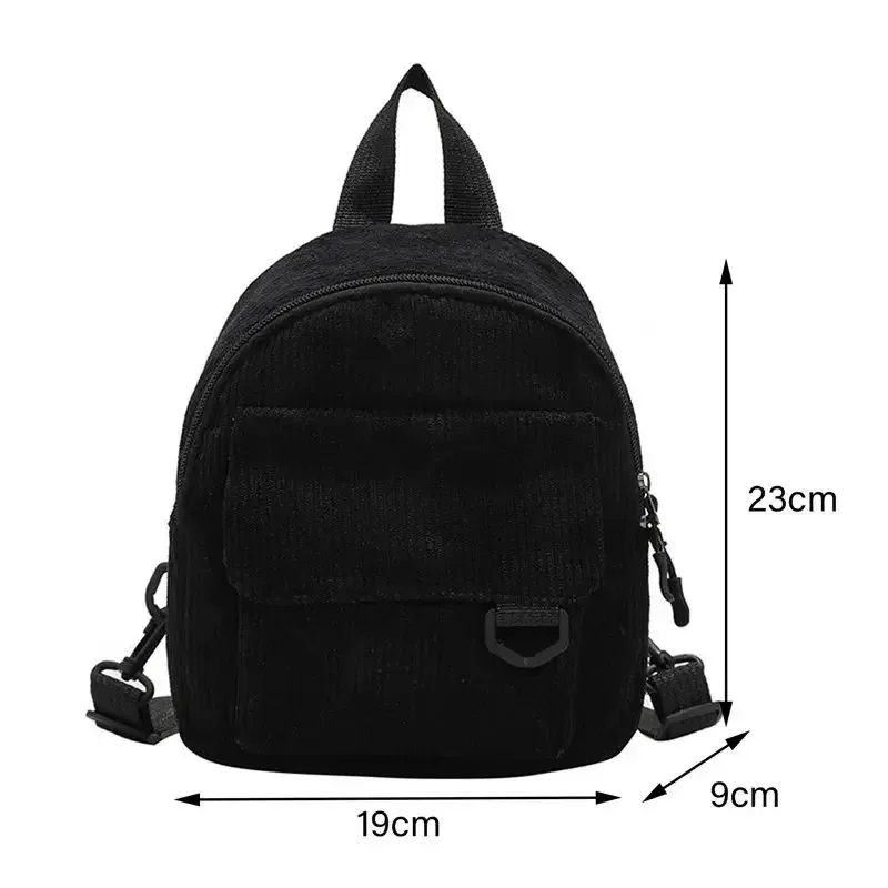 mini sac à dos pour femmes, sac à dos de petite taille en velours côtelé de couleur unie sac à dos simple et décontracté pour étudiants, idéal pour les voyages, nouveauté 2026