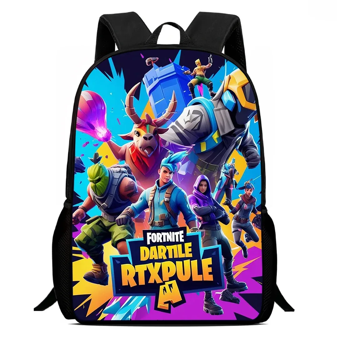 sac à dos de dessin animé fortnite de 15 pouces pour garçons et filles unisexe, sac à dos d'école, sac à dos léger pour étudiants, sac à dos de grande capacité