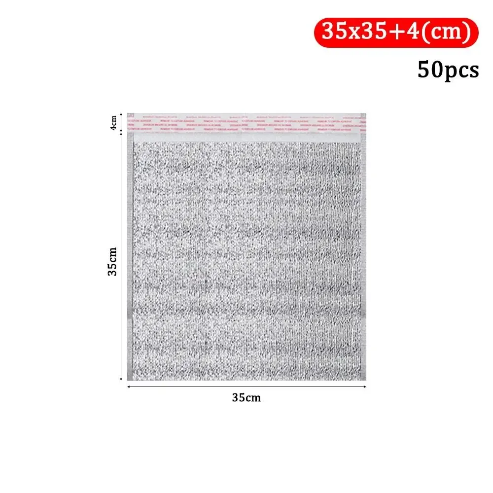 lot de 50 sacs isothermes en aluminium pour livraison de repas, sacs de transport chaud/froid avec fermeture, sacs de rangement pour boissons, sacs réfrigérants