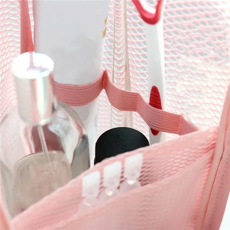 sac à cosmétiques en maille eva pour femmes, sac de rangement de voyage, organisateur de maquillage, pochette de maquillage portable, petite et grande trousse de toilette, étui de beauté