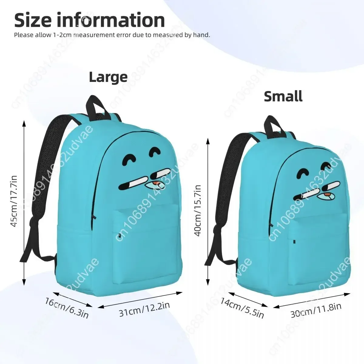 gumballs gum ball watterson sac à dos incroyable à thème de dessin animé pour collégiens, lycéens et étudiants, sac à dos pour adolescents, randonnée