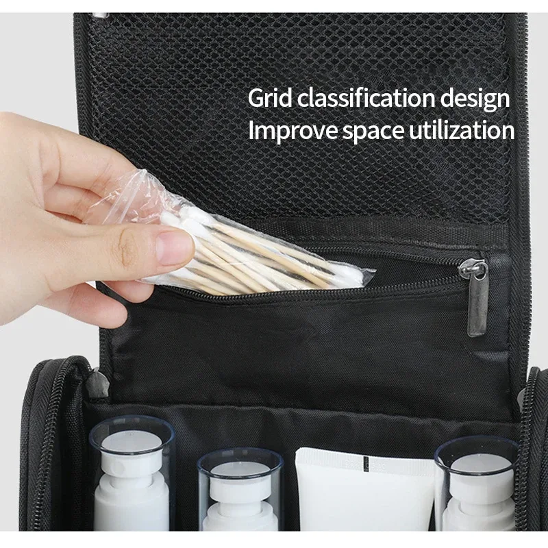 sacs de toilette de voyage multifonctions suspendus pour hommes, poches portables, résistant à l'eau, kit de rasage portable, sacs de rangement de maquillage