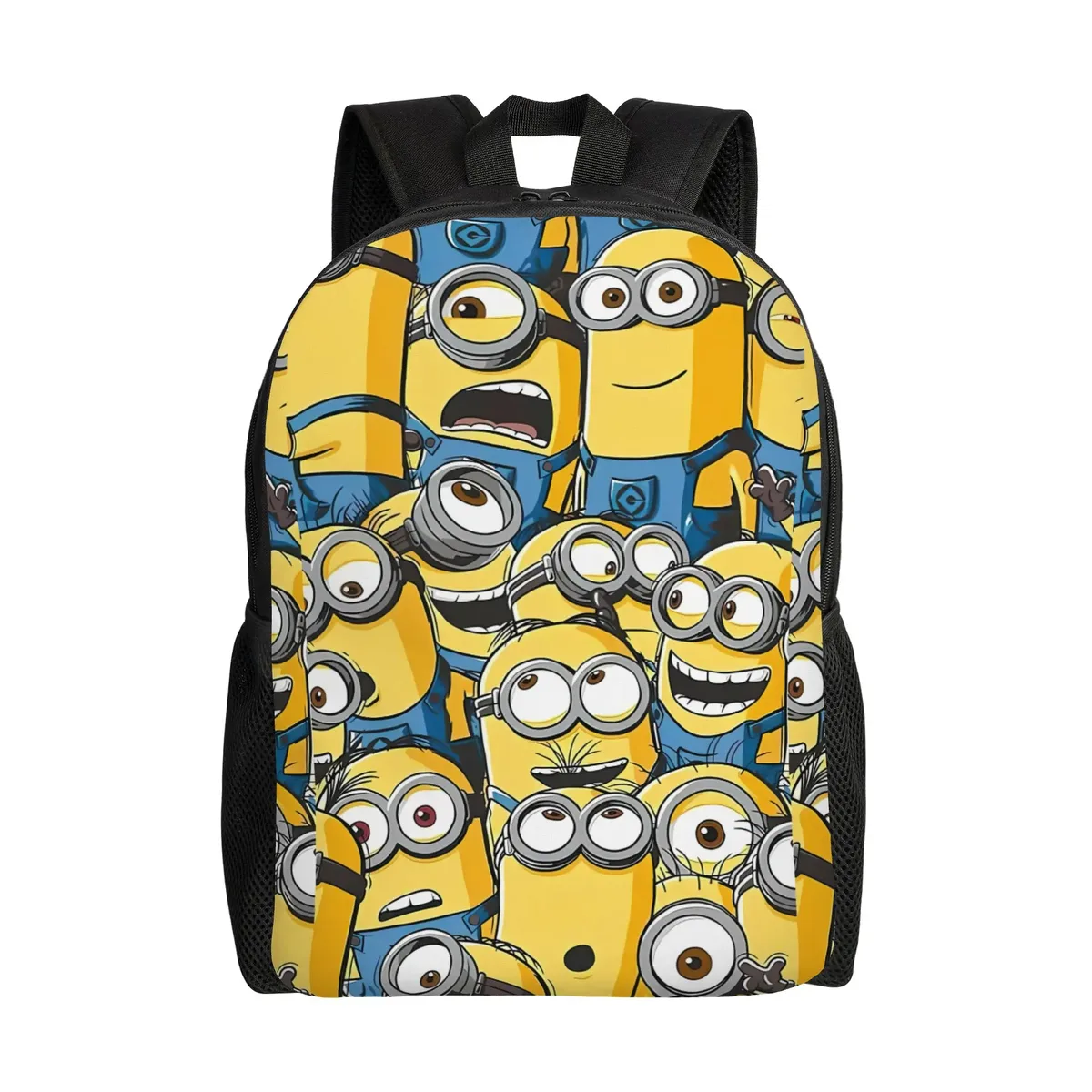 sac à dos m-minions de dessin animé, sacs à dos mignons pour filles, sacs de trekking de grande taille pour lycée, sac à dos design