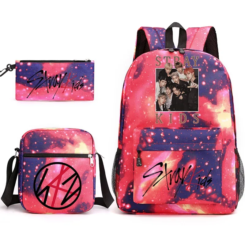 sac à dos kpop straykids, sac d'école, sac à bandoulière, trousse à crayons, cadeau pour enfants et étudiants