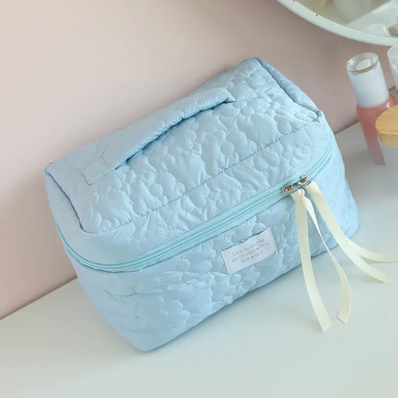 femme nouveau motif de fleur femmes trousse de maquillage articles de toilette organisateur de cosmétiques sac à fermeture éclair pochette de lavage de voyage sac cosmétique sacs de maquillage