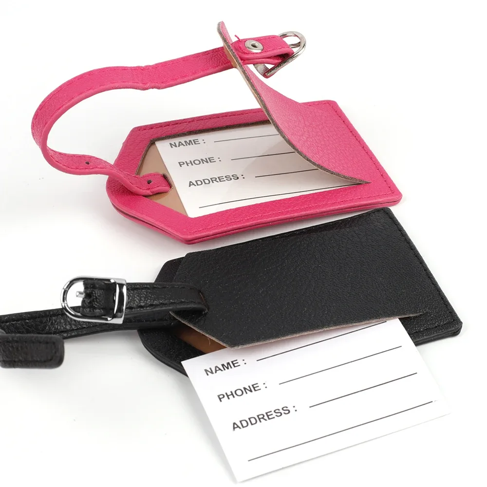 étiquette de bagage personnalisée pour valise de voyage, nom et adresse, porte-étiquette de bagage, étiquettes d'embarquement portables, accessoires de voyage