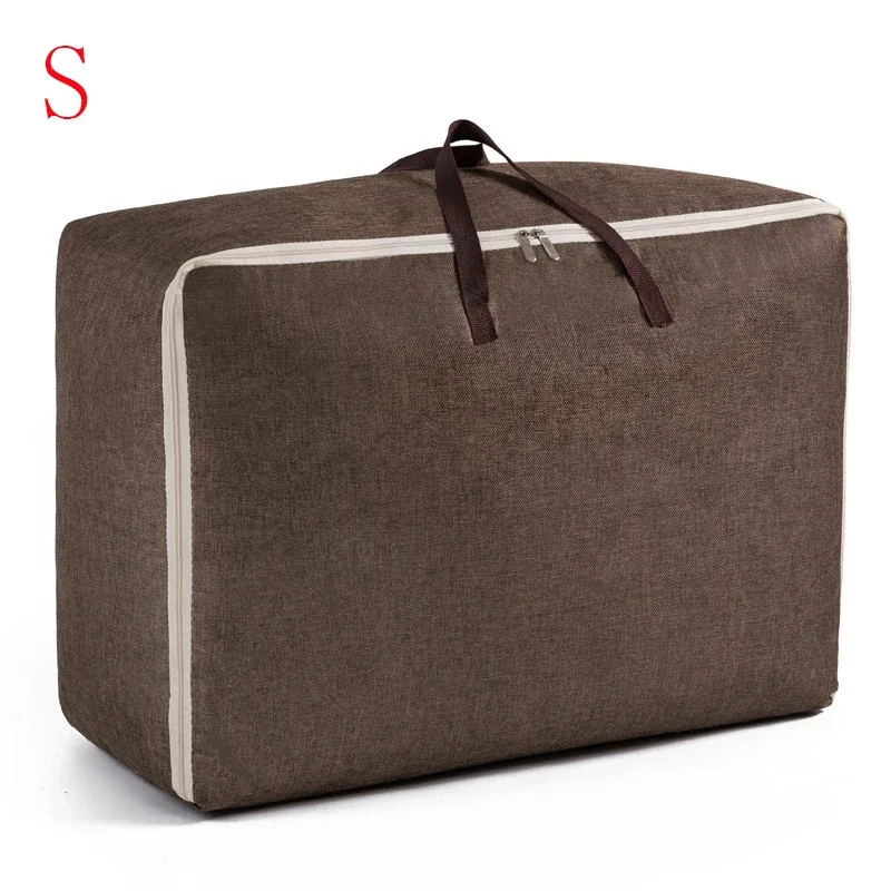 sac à bagages portable, sacs de rangement pour vêtements de voyage, sac à main à fermeture éclair, anti-poussière, gril en coton, grand sac de sport à main