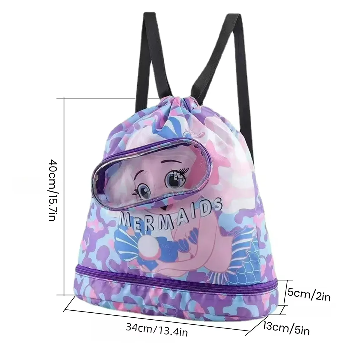 sac de natation étanche pour enfants, sac à dos de plage, de gymnastique, sacs à cordon de serrage, sac à bandoulière de rangement, sac séparé sec et humide, grand