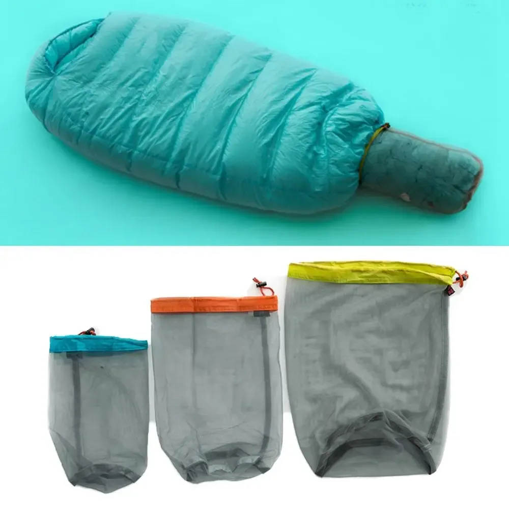 sac à dos pour articles divers, sac de rangement à cordon en maille ultralégère pour outils d'extérieur, organisateur pour l'escalade, accessoires de camping et de sport, sacs de voyage