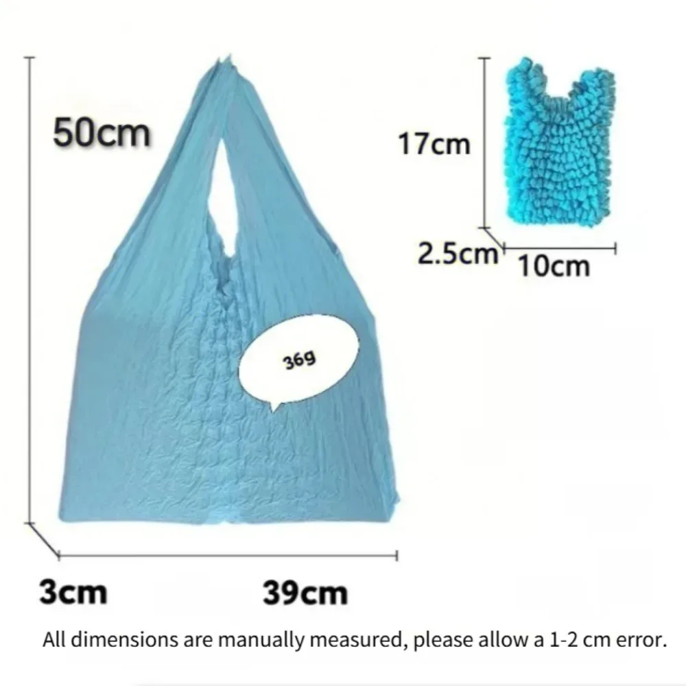 1 sac mini, grande capacité, pour le shopping, extensible et pliable, sac de rangement plissé, sac à bulles élastique à expansion magique